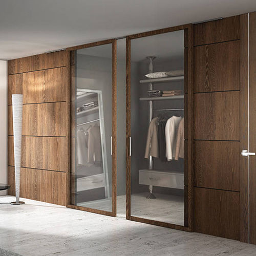 Cabina armadio contemporanea - COSTA MARFIL : VERDEJO - Portes Castalla - in rovere / in vetro / con porta scorrevole
