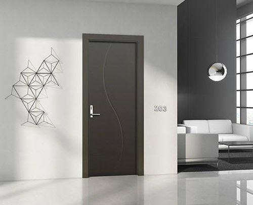 Porta da interno - LACADA : DUMONT - Portes Castalla - in legno / battente / senza vetri
