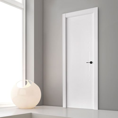 Porta da interno - LACADA : TIZIANO - Portes Castalla - in legno / battente / senza vetri