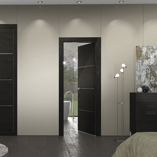 Porta da interno - COSTA MARFIL : VIURA - Portes Castalla - in rovere / in wengé / in alluminio