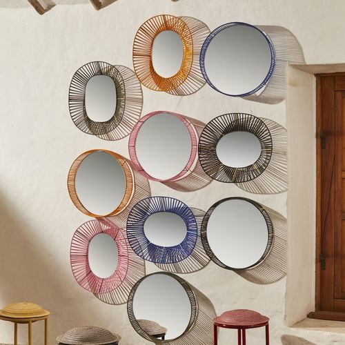 Specchio a muro - CESTA - Ames design - contemporaneo / rotondo / ovale