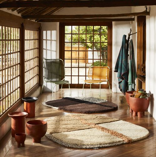 Tappeto contemporaneo - NUDO - Ames design - a motivi / in lana / tessuto a mano