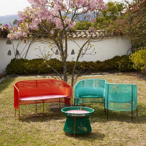 Divano contemporaneo - CARIBE  - Ames design - in PVC / in materiale riciclato / con braccioli