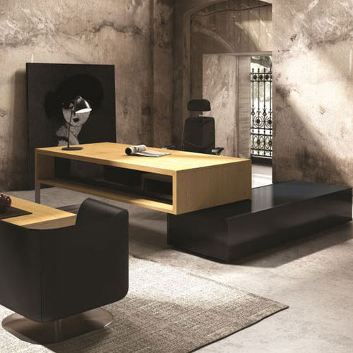 Scrivania direzionale - HD-10 - Ersa - contemporanea / in legno / con contenitore
