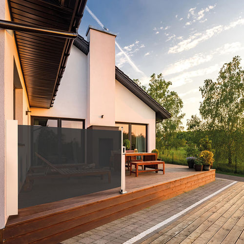 Pannello per protezione solare in alluminio - 630 - Kadeco Sonnenschutzsysteme GmbH - in tessuto / per veranda / verticale