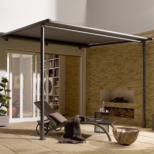 Pergola addossata - 645 - Kadeco Sonnenschutzsysteme GmbH - in poliestere / in acrilico / in tessuto