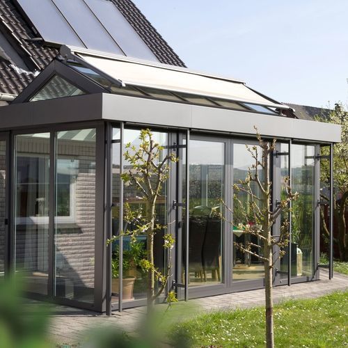 Veranda montata in superficie - 540 - Kadeco Sonnenschutzsysteme GmbH - in tessuto / motorizzata