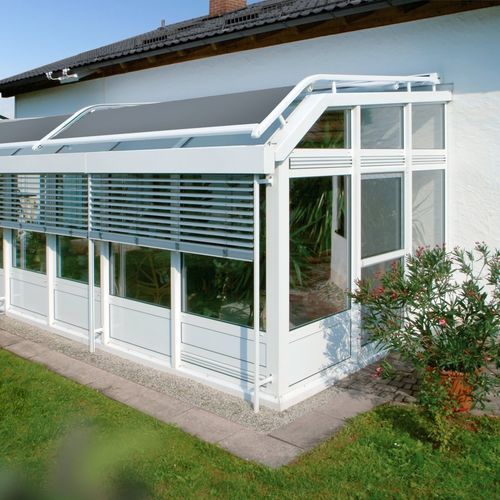 Veranda montata in superficie - 510 B + 510 C - Kadeco Sonnenschutzsysteme GmbH - in tessuto