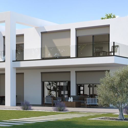 Tenda avvolgibile a bande verticali - CLASSIC - Kadeco Sonnenschutzsysteme GmbH - per finestra / per pergola / in tessuto