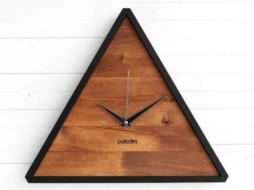 Orologio contemporaneo - TRIK - Paladim Handmade - a muro / analogico / in noce