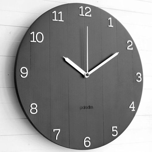 Orologio contemporaneo - OVAL - Paladim Handmade - a muro / analogico / in acciaio inossidabile
