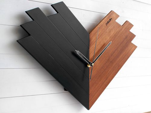 Orologio contemporaneo - Paladim Handmade - a muro / analogico / in legno