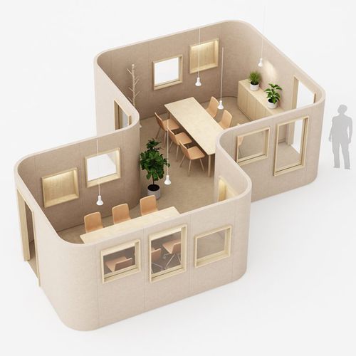 Parete fissa - BUILDUP - GLIMAKRA - in tessuto / in MDF / professionale