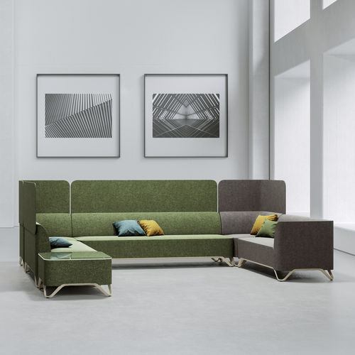 Divano modulare - SOFTBOX - Profim - d'angolo / contemporaneo / in tessuto