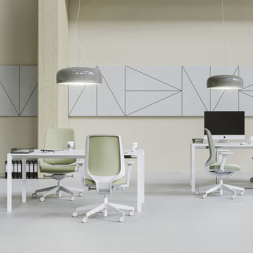 Poltrona da ufficio contemporanea - LIGHTUP - Profim - a rete / imbottita / ergonomica