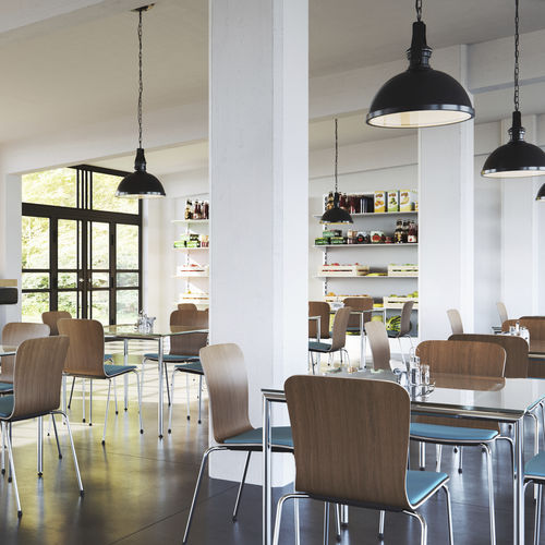 Sedia visitatore contemporanea - COM - Profim - da interno / in HPL / cantilever
