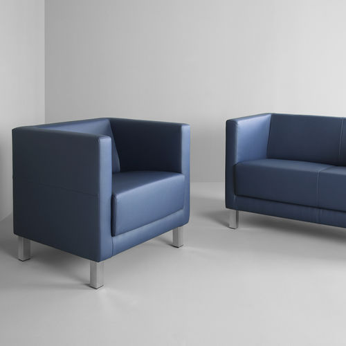 Poltrona contemporanea - VANCOUVER LITE - Profim - in tessuto / in metallo / contract