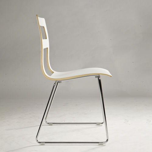 Sedia design scandinavo - FINESTRA - Plycollection - da interno / in compensato stampato / in lana