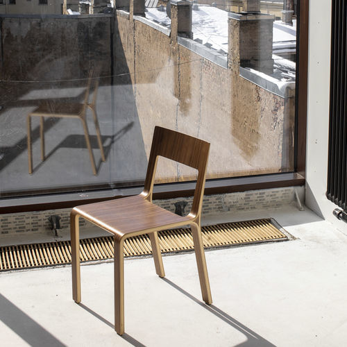 Sedia design scandinavo - FRAME - Plycollection - da interno / in legno compensato / in tessuto