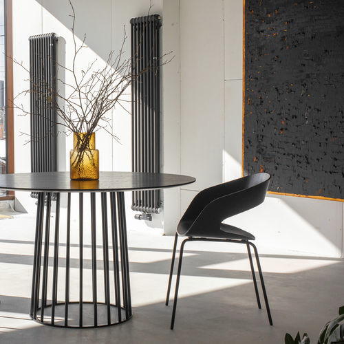 Sedia contemporanea - CHAT - Plycollection - da interno / in rovere / in tessuto