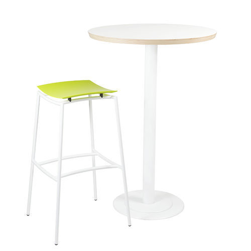 Tavolo alto contemporaneo - MORISS - Plycollection - in rovere / in noce / in betulla