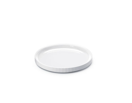 Piatto rotondo - BERNADOTTE  - Georg Jensen - in porcellana / a tinta unita / bianco