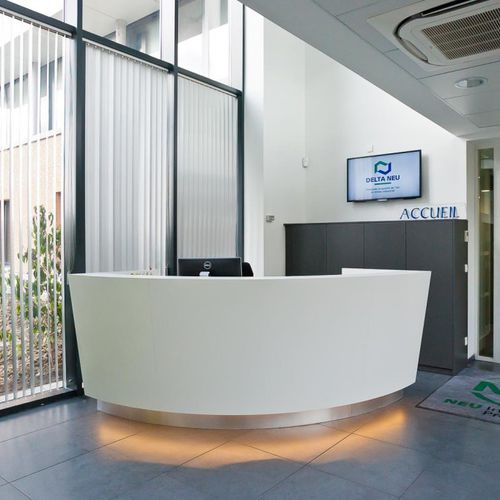 Banco reception a semicerchio - Spacing - in laminato