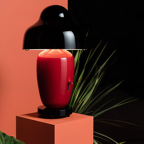 Lampada da tavolo - CHINOZ - Parachina - in vetro / in legno / in ceramica