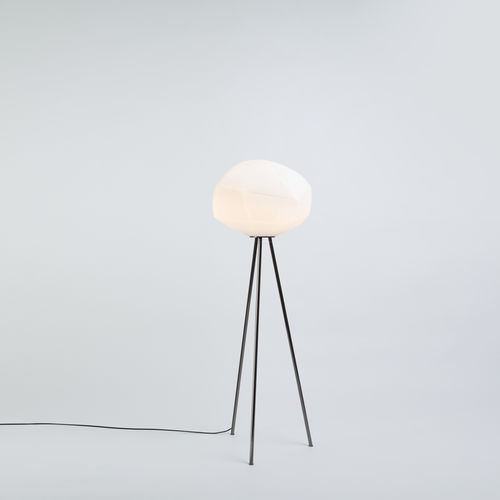 Lampada da terra - GEMO P - Parachina - in acciaio / in vetro soffiato / contemporanea