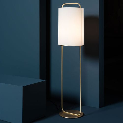 Lampada da terra - ALISTAIR P - Parachina - in acciaio / in vetro soffiato / contemporanea