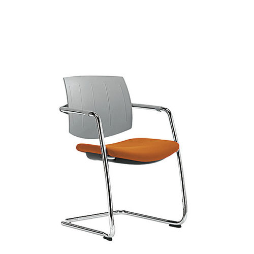 Sedia visitatore contemporanea - Q-EASY - Sesta - da interno / in polipropilene / imbottita