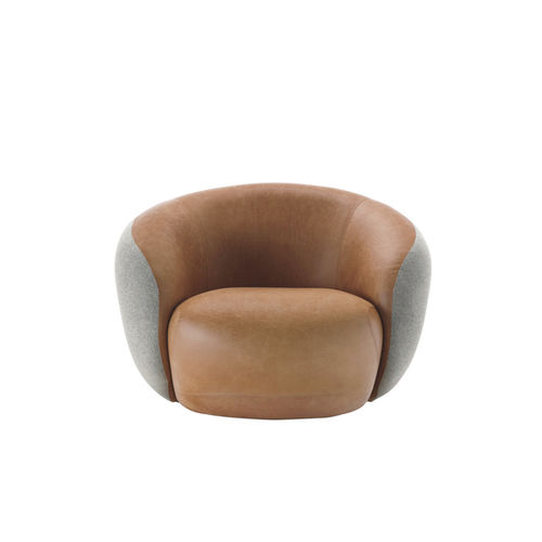 Poltrona design originale - BOTERO - Sesta - in schiuma di poliuretano / grigia / marrone