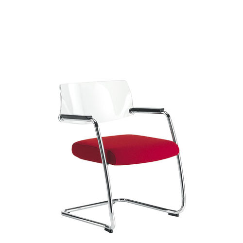 Sedia visitatore contemporanea - BIG - Sesta - da interno / in polipropilene / con rivestimento rimovibile