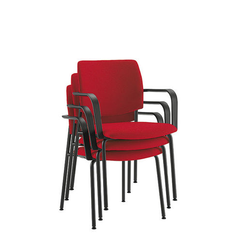 Sedia visitatore contemporanea - Q-44 - Sesta - da interno / in polipropilene / imbottita