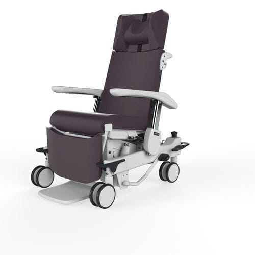 Poltrona medica in pelle - GAIA LIFT UP - Navailles - con rotelle / inclinabile / con poggiagambe