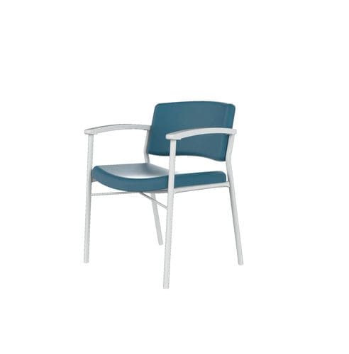 Poltrona medica in pelle - OPTIMUM BRIDGE - Navailles - ergonomica / blu / bianca