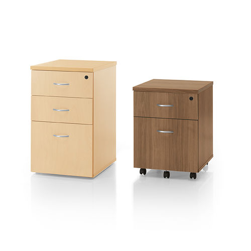 Cassettiera per ufficio in melaminico - Eol - in legno / 2 cassetti / 3 cassetti