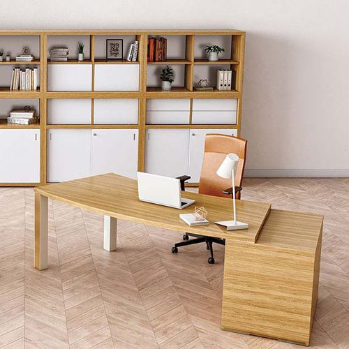 Scrivania direzionale - KARA - Eol - classica / in melaminico / con contenitore