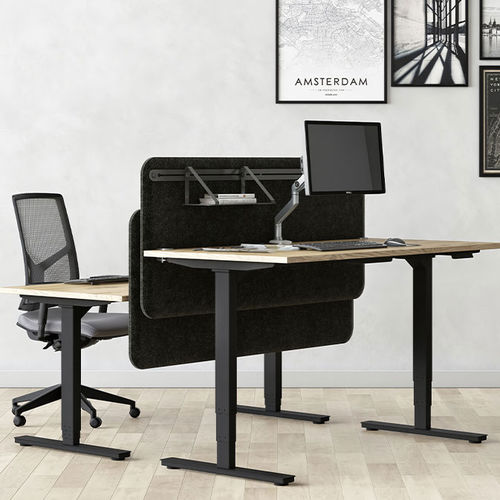 Scrivania per open space - AXEL - Eol - contemporanea / in legno / ad altezza regolabile