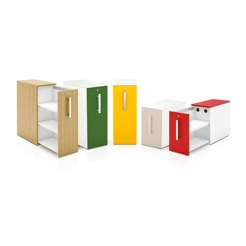 Cassettiera per ufficio in melaminico - GUSTAVE - Eol - 1 cassetto / a chiave