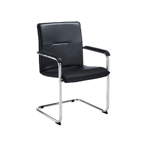 Sedia visitatore contemporanea - NOMINA - Eol - da interno / in pelle / imbottita