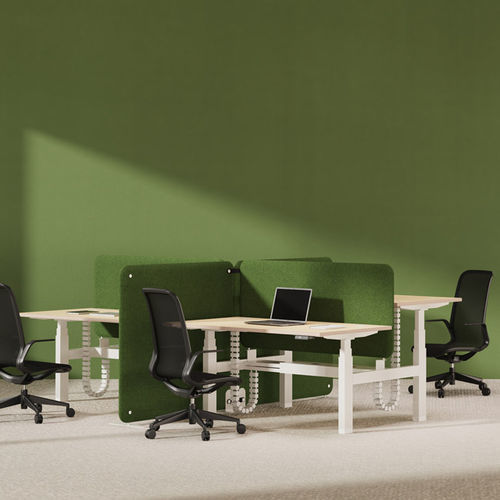 Scrivania da terra - ERIN - Eol - individuale / contemporanea / in legno