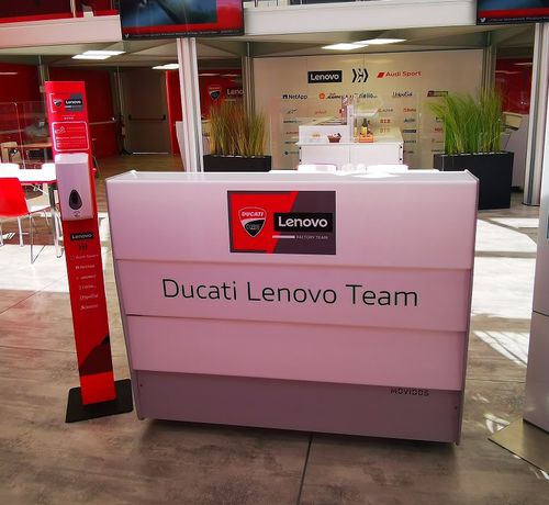Banco reception modulare - MOVIDESK Speed - Movidos srl - in acciaio inossidabile / in alluminio anodizzato / in Plexiglas®