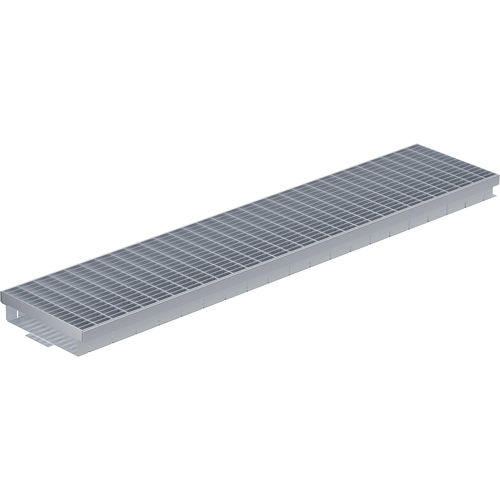 Canaletta con griglie - BG-FA RB 200 - BG Graspointner - con pendenza / griglia in acciaio inox / da tetto