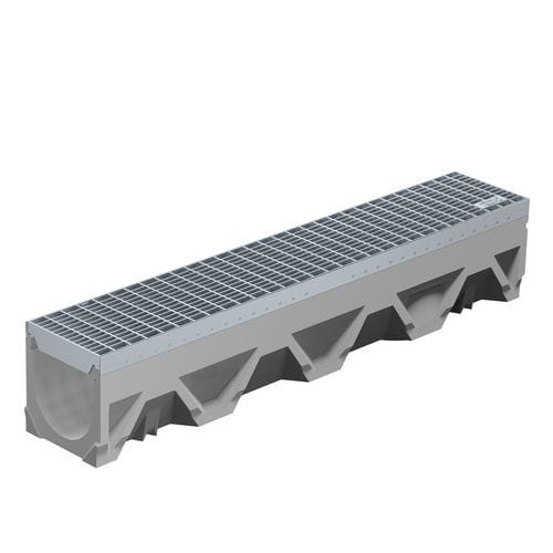 Canaletta con griglie - FILCOTEN TEC NW 150 - BG Graspointner - a fessura / pavimentata / in calcestruzzo ad alte prestazioni