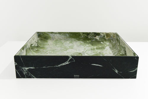 Lavabo da appoggio - BLESSED - KREOO - in marmo / personalizzabile / quadrato