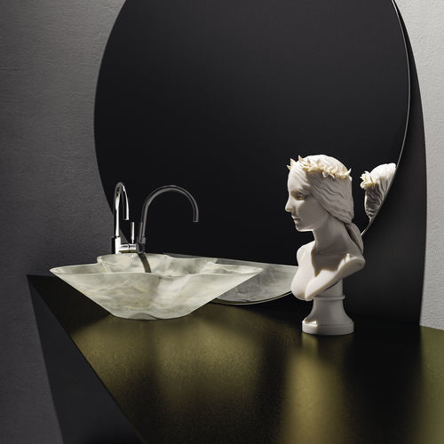 Lavabo da appoggio - BOWL N°1 - KREOO - in marmo / organico / senza foro