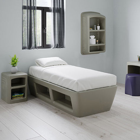 Letto singolo - RYNO® - Pineapple - contemporaneo / imbottito / polimerico