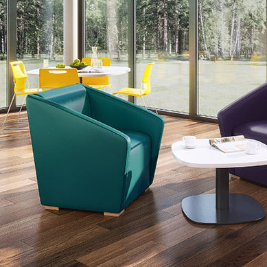 Poltrona contemporanea - SKYE - Pineapple - in tessuto / verde / per uso contract