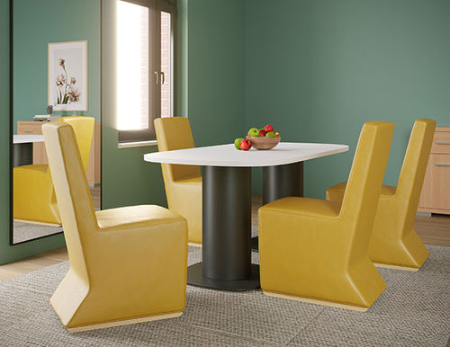 Sedia contemporanea - FUSION - Pineapple - da interno / in tessuto / in legno compensato